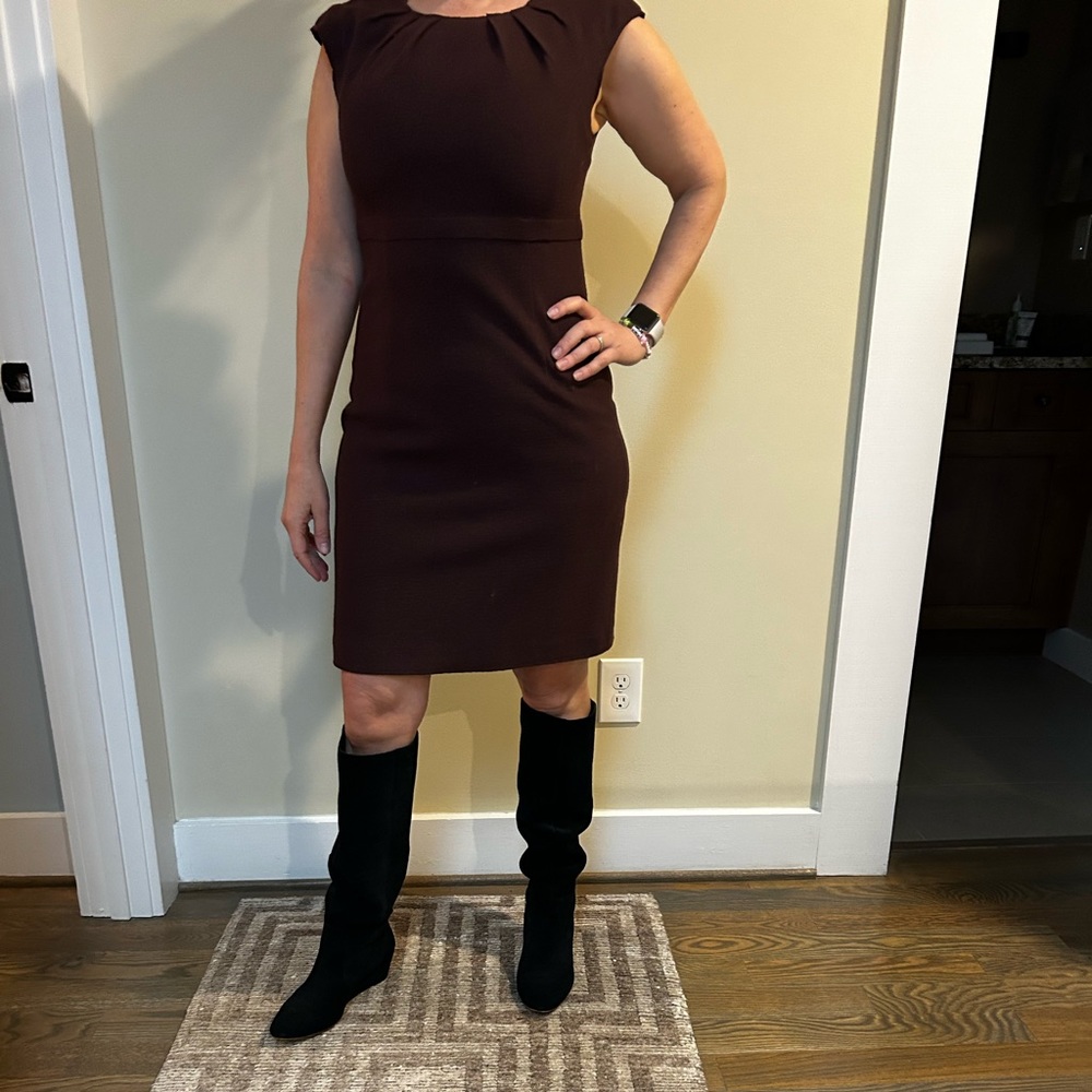 Peserico burgundy dress.